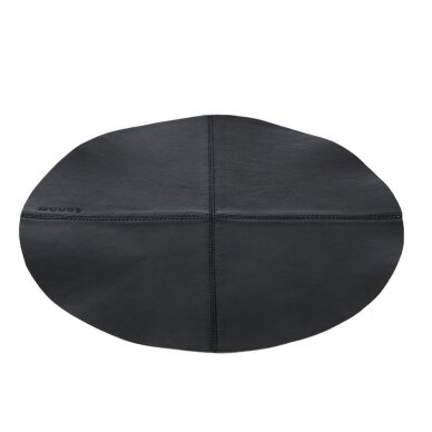 Apvalus padėkliukas Camou, buivolo oda, Ø36 cm, juodas 2