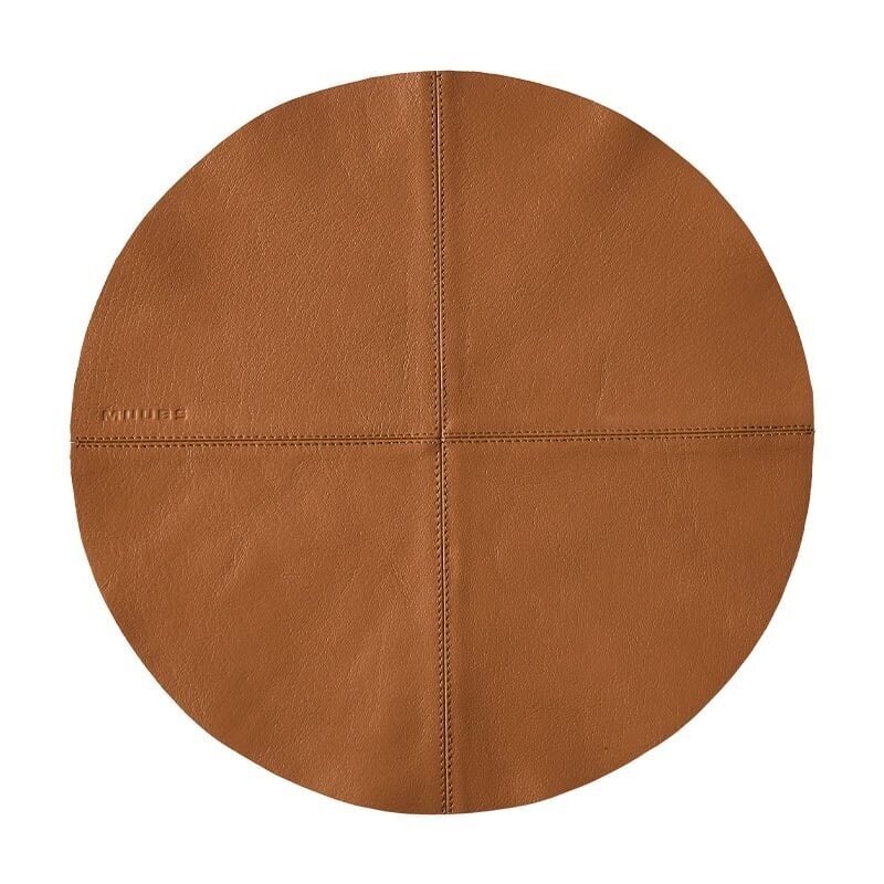 Apvalus padėkliukas Camou, buivolo oda, Ø36 cm, rudas Apvalus padėkliukas Camou, buivolo oda, Ø36 cm, rudas
