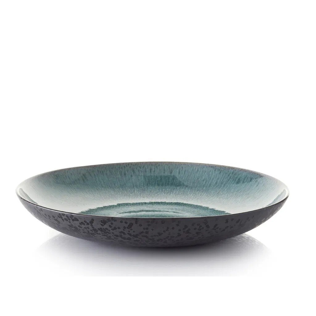 BITZ didelė lėkštė, 40 cm, juoda/žalia BITZ didelė lėkštė, 40 cm, juoda/žalia