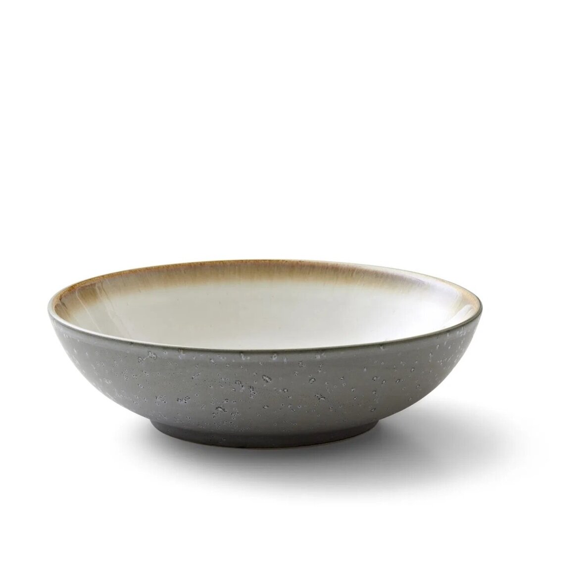 BITZ salotų dubuo, 24 x 6 cm, pilkas/kreminis BITZ salotų dubuo, 24 x 6 cm, pilkas/kreminis