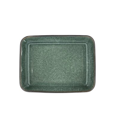BITZ dish rectangular, 28 x 21 x 8 cm, black/green