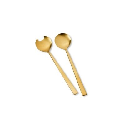 BITZ brass salad cutlery 23cm