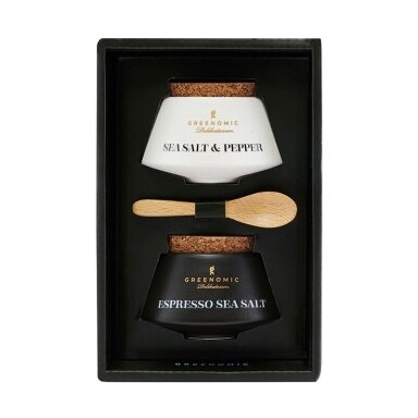 Gift set sea salt & pepper & espresso sea salt