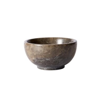 Bowl Dowa M, marble, 12x6,4 cm, grey/brown