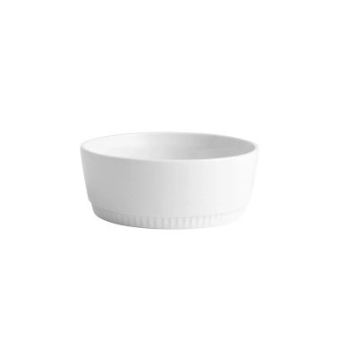Dubuo Toulouse su tiesiu kraštu, 14 cm, 0,5 l, baltas Dubuo Toulouse su tiesiu kraštu, 14 cm, 0,5 l, baltas