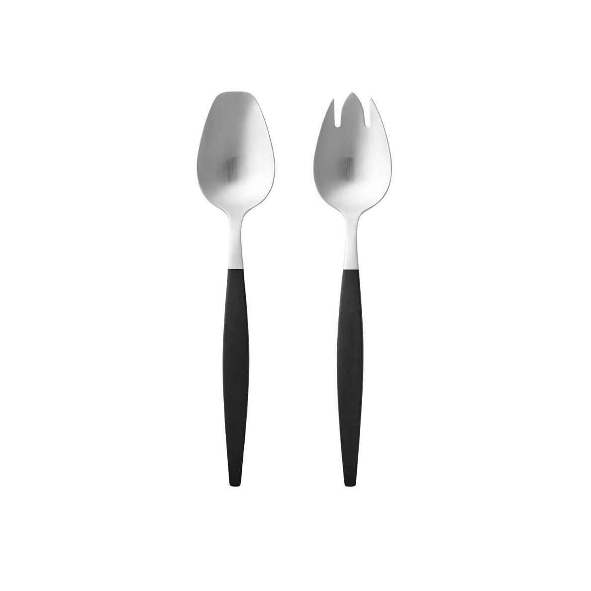 Focus de Luxe salotų stalo įrankiai 26,8 cm, juodi/matinio plieno Focus de Luxe salotų stalo įrankiai 26,8 cm, juodi/matinio plieno