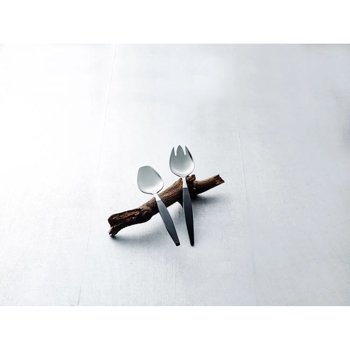 Focus de Luxe salotų stalo įrankiai 26,8 cm, juodi/matinio plieno 1 Focus de Luxe salotų stalo įrankiai 26,8 cm, juodi/matinio plieno 1