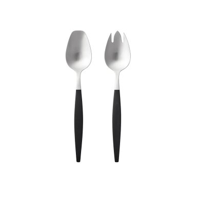 Focus de Luxe salad cutlery 26.8 cm, black/matte steel