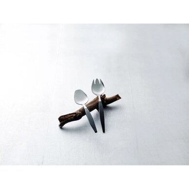 Focus de Luxe salotų stalo įrankiai 26,8 cm, juodi/matinio plieno 1