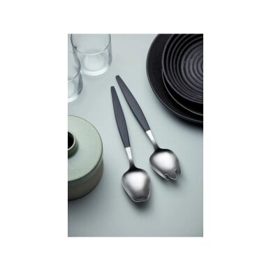Focus de Luxe salotų stalo įrankiai 26,8 cm, juodi/matinio plieno 2