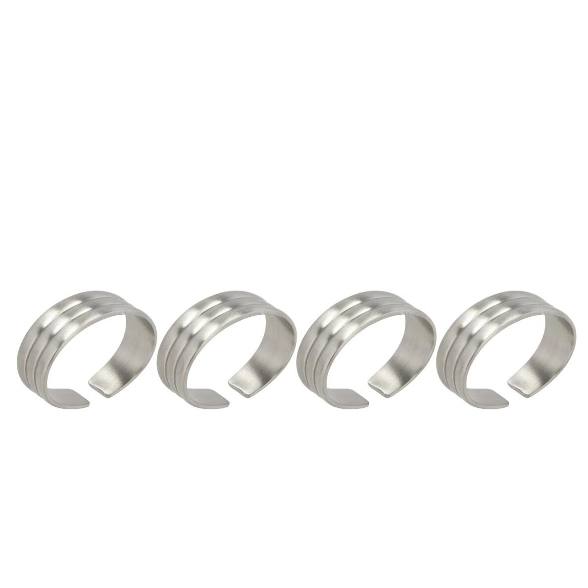 Gense Thebe napkin ring, 4,3 x 3,2 cm, 4 pcs., matte steel