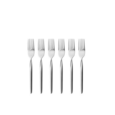 Gense Twist cake forks, 16 cm, 6 pcs., polished steel
