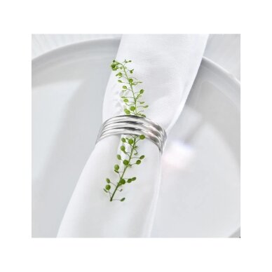 Gense Thebe Edition 2024 napkin rings, 4,3 x 3,2 cm, 4 pcs., polished steel 1