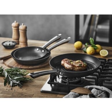 Gourmet Garonne keptuvė, keraminė danga, 24 cm, juoda 1 Gourmet Garonne keptuvė, keraminė danga, 24 cm, juoda 1