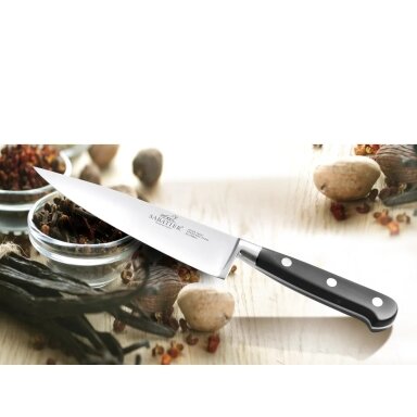 Sabatier Lion carving set 2 parts, steel/black