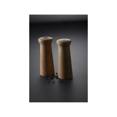 Morsø druskos ir pipirų malūnėlių rinkinys, 14 cm, ąžuolas 1 Morsø druskos ir pipirų malūnėlių rinkinys, 14 cm, ąžuolas 1