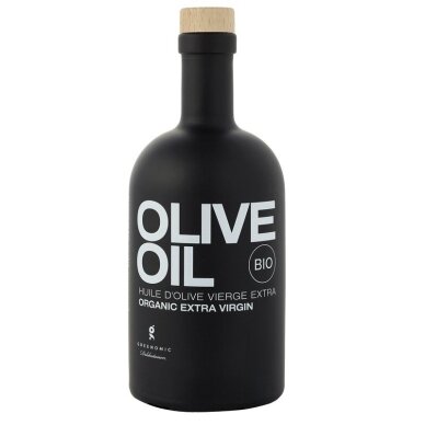 Organinis juodas šalto spaudimo alyvuogių aliejus 500 ml Organinis juodas šalto spaudimo alyvuogių aliejus 500 ml