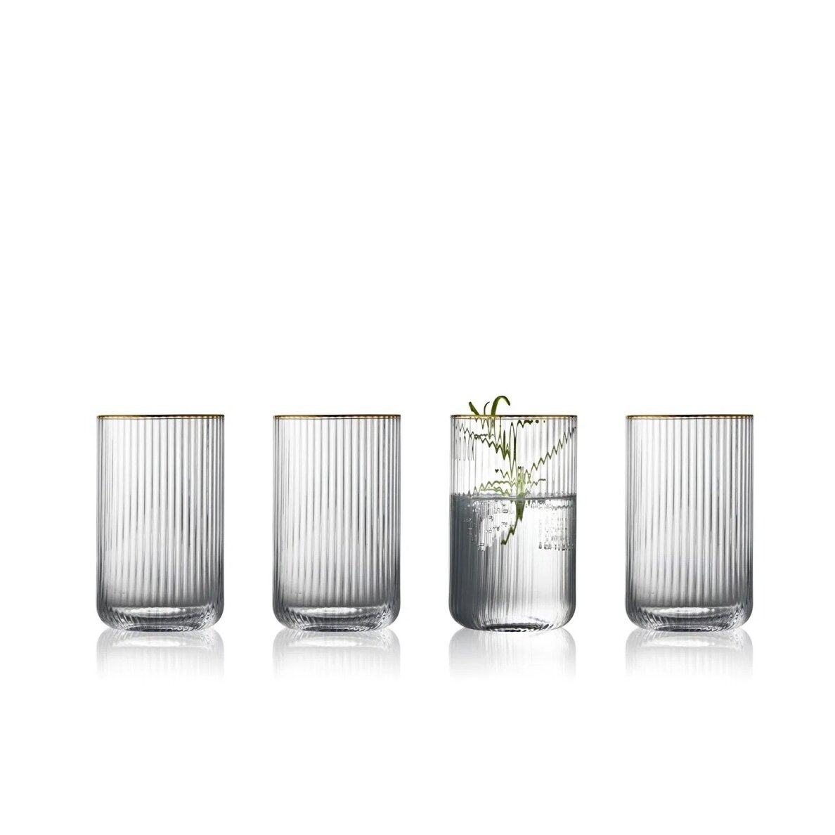 Palermo Gold aukštos taurės 500 ml, 4 vnt. Palermo Gold aukštos taurės 500 ml, 4 vnt.