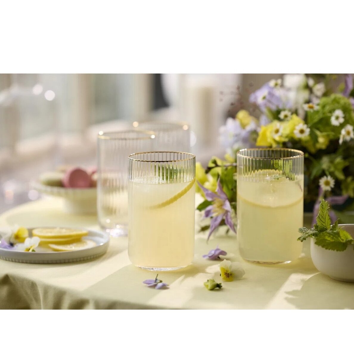 Palermo Gold aukštos taurės 500 ml, 4 vnt. 2