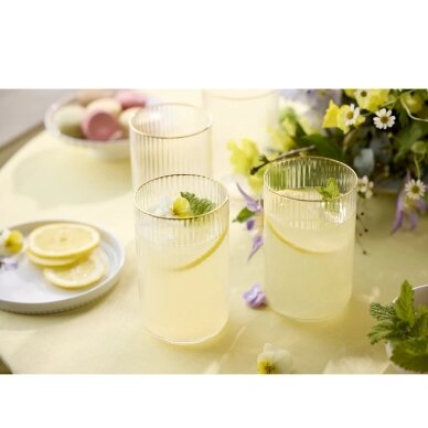 Palermo Gold aukštos taurės 500 ml, 4 vnt. 1 Palermo Gold aukštos taurės 500 ml, 4 vnt. 1