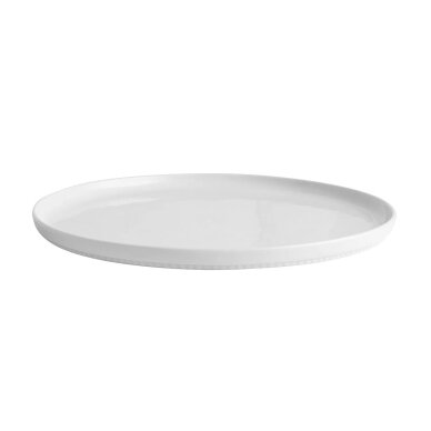 Plokščia lėkštė tiesiomis briaunomis Toulouse 26 cm, balta