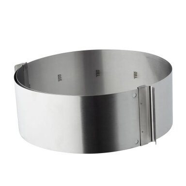 Pastry ring adjustable, dia 16-32 x 8 cm