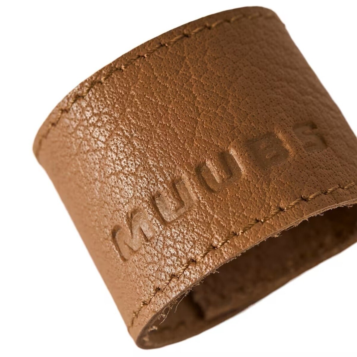 Napkin rings Camou S, buffalo leather, 4pcs., Ø4,5 cm, brown 1