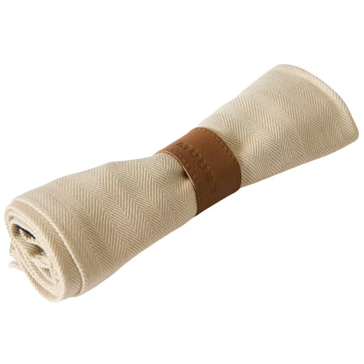 Napkin rings Camou S, buffalo leather, 4pcs., Ø4,5 cm, brown 3