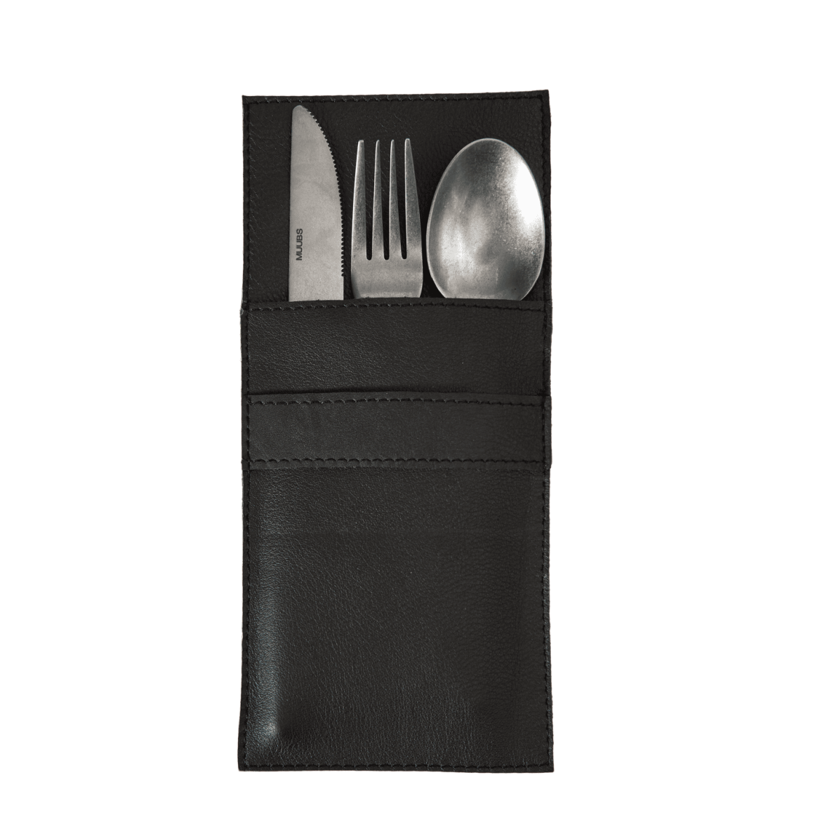 Stalo įrankių dėklas (kišenė), buivolo oda, 10,5 x 23,5 cm, juodas 1