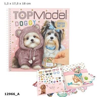 Top Model "Aprenk mane" lipdukų knyga "Doggy ''