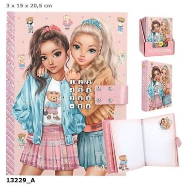 Top Model Diary with eletronic code and music "Team Teddy"