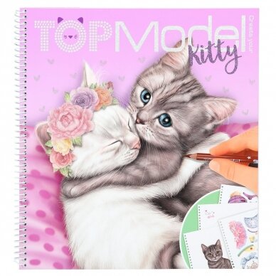 TOPModel ''Katinėlių'' spalvinimo knygelę 1 TOPModel ''Katinėlių'' spalvinimo knygelę 1