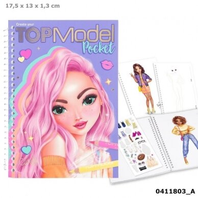 TOPModel maža spalvinimo knygelė TOPModel maža spalvinimo knygelė