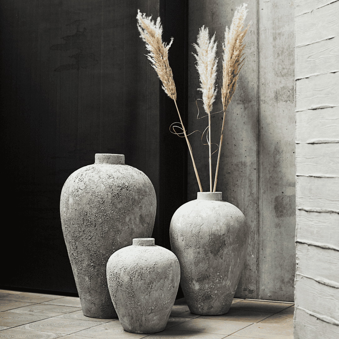 Vase Luna, 32 x 40 cm, grey 2