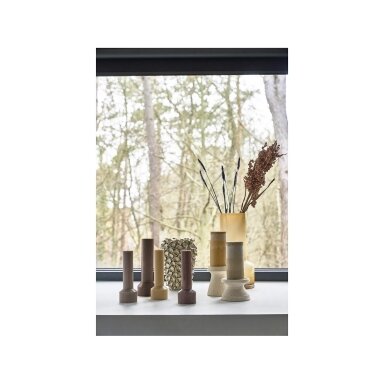 Villa Collection block candle Trae 7.8 x 19 cm amber, 100% stearin