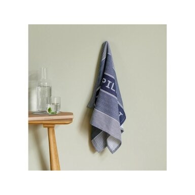 Pillivuyt tea towel 80 x 50 cm, blue/white