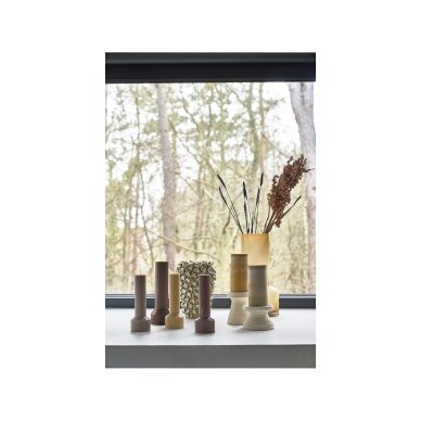 Villa Collection stulpinė žvakė Hvils 8 x 23 cm pilkšvai ruda, parafinas/stearinas 2