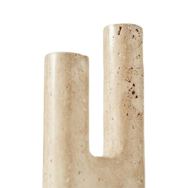 Žvakidė Minerva, travertinas (uoliena), 14,5x20 cm, creme 4