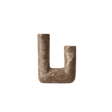 Žvakidė Minerva, travertinas (uoliena), 14,5x20 cm, titanium Žvakidė Minerva, travertinas (uoliena), 14,5x20 cm, titanium